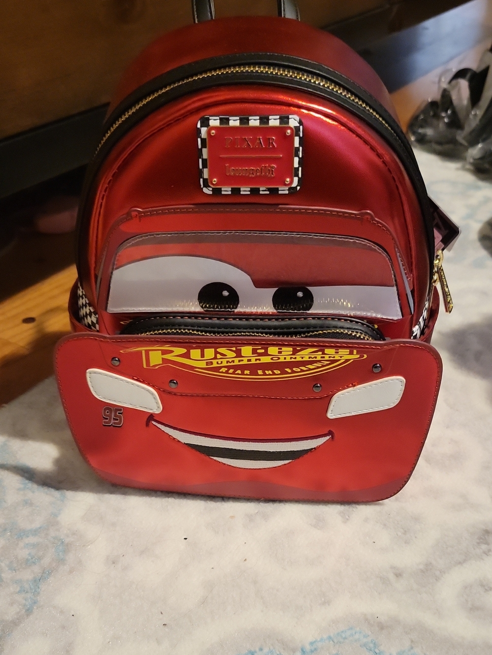 Lightning McQueen Red Loungefly  Backpack
